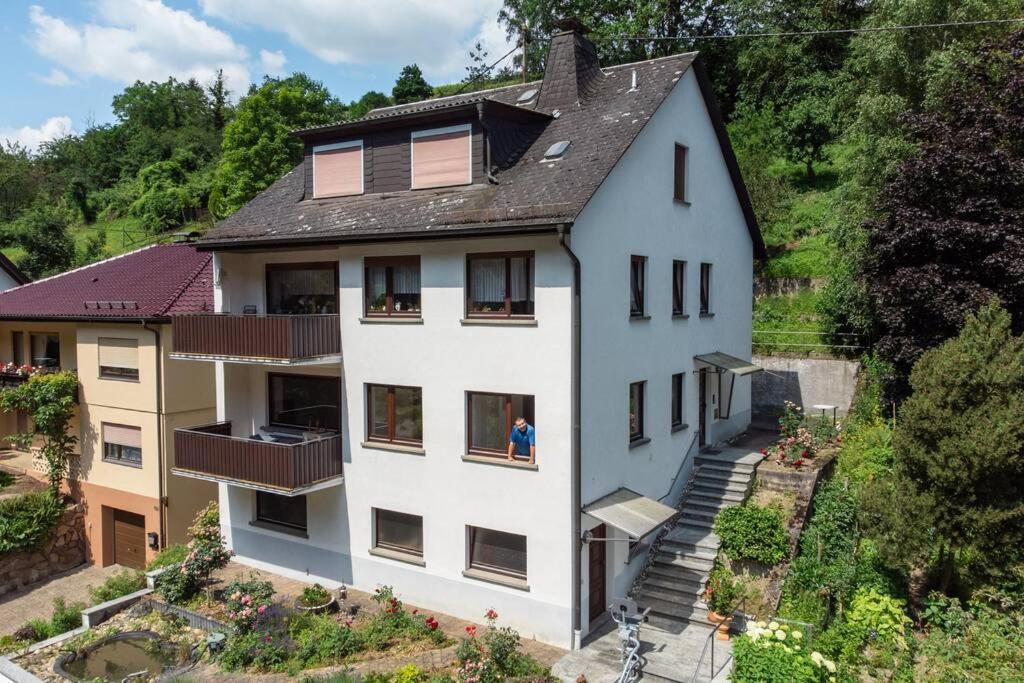 Rheintal-Ferien - 90 Qm Ferienwohnung Mit Wine & Style - Dein Urlaub Am Rhein Niederheimbach Luaran gambar