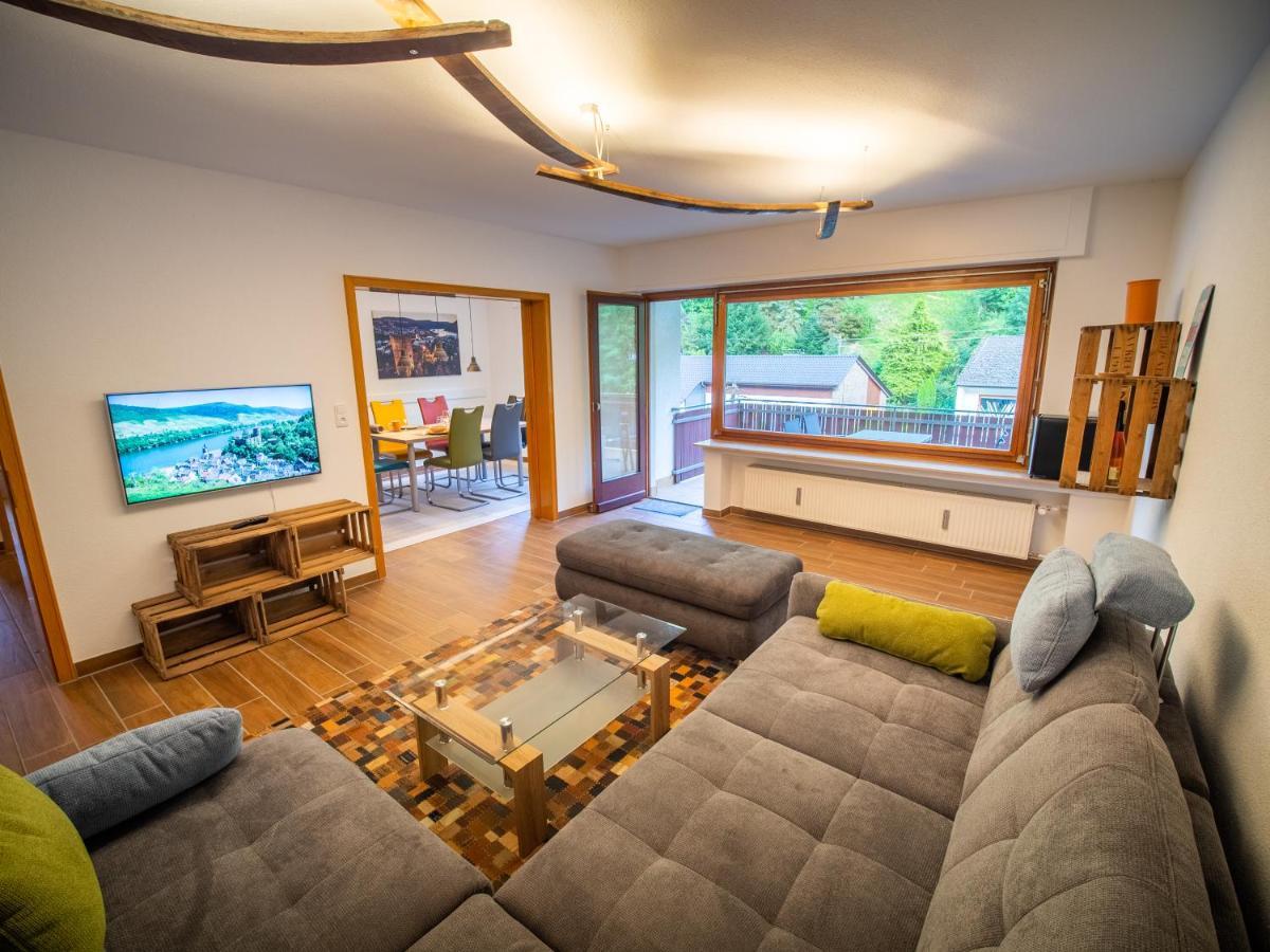 Rheintal-Ferien - 90 Qm Ferienwohnung Mit Wine & Style - Dein Urlaub Am Rhein Niederheimbach Luaran gambar